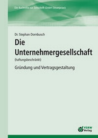 Abbildung von: Die Unternehmergesellschaft (haftungsbeschränkt) - VSRW-Verlag
