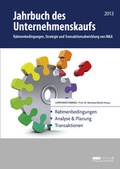 Cover: Jahrbuch des Unternehmenskaufs 2013 - Handelsblatt Fachmedien