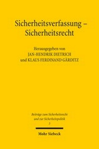 Abbildung von: Sicherheitsverfassung - Sicherheitsrecht - Mohr Siebeck
