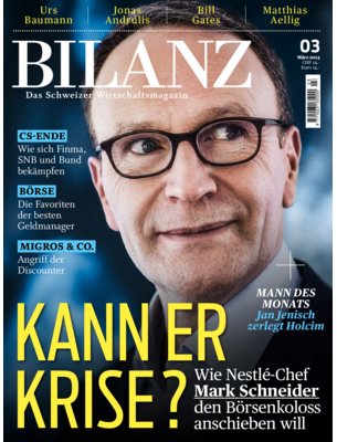 Abbildung von: Bilanz - Das Schweizer Wirtschaftsmagazin - Ringier Axel Springer Schweiz