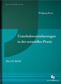 Cover: Unterhaltsvereinbarungen in der notariellen Praxis - Deutscher Notarverlag
