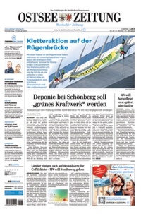 Abbildung von: Ostsee-Zeitung - Ostsee-Zeitung