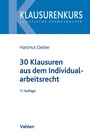 Cover: 30 Klausuren aus dem Individualarbeitsrecht - Vahlen