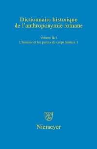 Abbildung von: Dictionnaire historique de l'anthroponymie romane (Patronymica Romanica) - De Gruyter