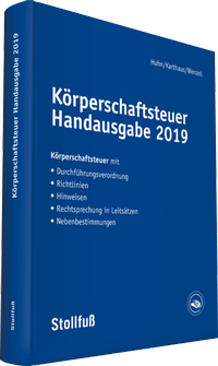 Enlarge image Cover: Körperschaftsteuer Handausgabe 2019 - Stollfuß