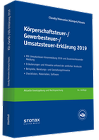 Abbildung von: Körperschaftsteuer-, Gewerbesteuer-, Umsatzsteuer-Erklärung 2019 - Stollfuß