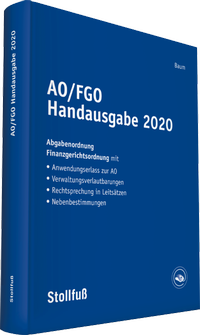 Enlarge image Cover: AO/FGO Handausgabe 2020 - Stollfuß
