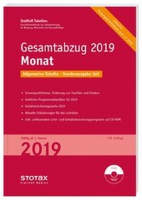 Abbildung von: Tabelle, Gesamtabzug 2019 Monat - Sonderausgabe Juli - Stollfuß