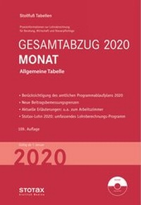 Abbildung von: Tabelle, Gesamtabzug 2020 Monat - Stollfuß