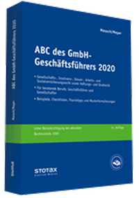 Abbildung von: ABC des GmbH-Geschäftsführers 2020 - Stollfuß