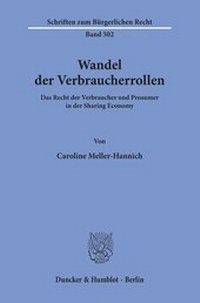 Abbildung von: Wandel der Verbraucherrollen - Duncker & Humblot