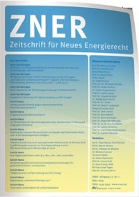 Abbildung von: Zeitschrift für Neues Energierecht: ZNER - Fachmedien Recht und Wirtschaft
