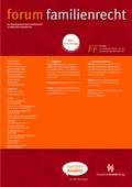 Abbildung von: Forum Familienrecht - FF - Deutscher Anwaltverlag