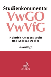 Abbildung von: Verwaltungsgerichtsordnung (VwGO) Verwaltungsverfahrensgesetz (VwVfG) - C.H.BECK