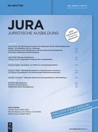 Bild vergrößern Bild: JURA - Juristische Ausbildung - De Gruyter