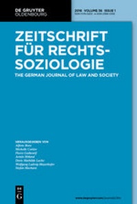 Abbildung von: Zeitschrift für Rechtssoziologie - De Gruyter