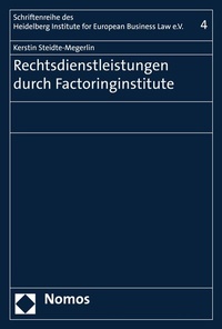 Abbildung von: Rechtsdienstleistungen durch Factoringinstitute - Nomos