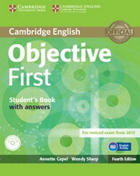 Enlarge image Cover: Objective First Student's Book with Answers with CD-ROM - Cambridge University Press