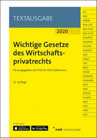 Abbildung von: Wichtige Gesetze des Wirtschaftsprivatrechts - NWB