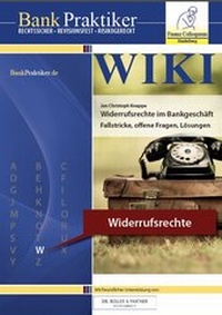 Abbildung von: BankPraktiker WIKI Widerrufsrechte im Bankgeschäft - Finanz Colloquium Heidelberg