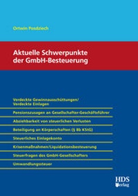 Abbildung von: Aktuelle Schwerpunkte der GmbH-Besteuerung - HDS