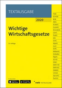 Abbildung von: Wichtige Wirtschaftsgesetze 2020 - NWB