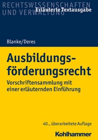 Abbildung von: Ausbildungsförderungsrecht - Kohlhammer