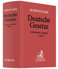Abbildung von: Deutsche Gesetze Gebundene Ausgabe I/2020 - C.H.BECK