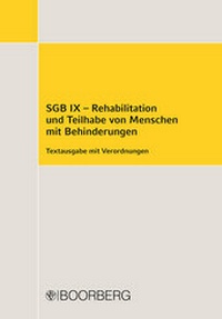 Abbildung von: SGB IX - Rehabilitation und Teilhabe von Menschen mit Behinderungen - Boorberg