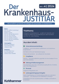 Abbildung von: Der Krankenhaus-JUSTITIAR - Kohlhammer