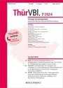 Cover: Thüringer Verwaltungsblätter: ThürVBl - Boorberg