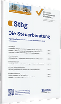 Abbildung von: Stbg - Die Steuerberatung - Stollfuß