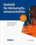 Cover: Statistik f&uuml;r Wirtschaftswissenschaftler - Vahlen