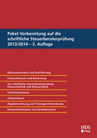 Abbildung von: Paket Vorbereitung auf die schriftliche Steuerberaterprüfung 2013/2014 - HDS