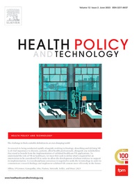 Abbildung von: Health Policy and Technology - Elsevier