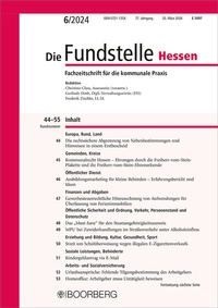 Abbildung von: Die Fundstelle Hessen - Boorberg