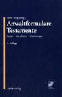 Cover: AnwaltFormulare Testamente - Zerb