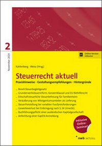 Abbildung von: Steuerrecht aktuell 2/2019 - NWB
