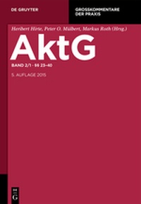 Abbildung von: Aktiengesetz - Band 2/1 - De Gruyter