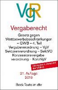 Enlarge image Cover: Vergaberecht (VgR) - dtv