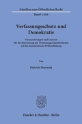 Cover: Verfassungsschutz und Demokratie - Duncker & Humblot