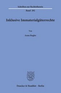 Abbildung von: Inklusive Immaterialgüterrechte - Duncker & Humblot