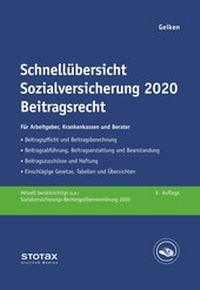 Abbildung von: Schnellübersicht Sozialversicherung 2020 Beitragsrecht - Stollfuß