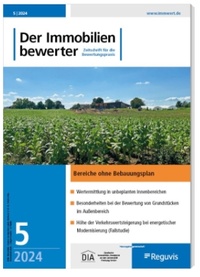 Abbildung von: Der Immobilienbewerter - Reguvis Fachmedien