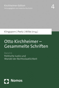 Abbildung von: Otto Kirchheimer - Gesammelte Schriften - Nomos
