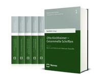Abbildung von: Otto Kirchheimer - Gesammelte Schriften - Nomos