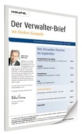 Abbildung von: Der Verwalter-Brief (mit Deckert kompakt) - Haufe-Lexware
