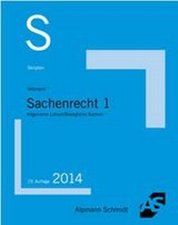 Enlarge image Cover: Skript Sachenrecht 1 - Alpmann Schmidt