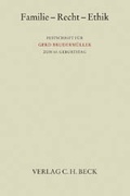 Cover: Familie - Recht - Ethik - C.H.BECK