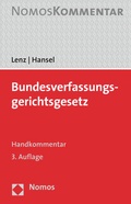 Cover: Bundesverfassungsgerichtsgesetz - Nomos